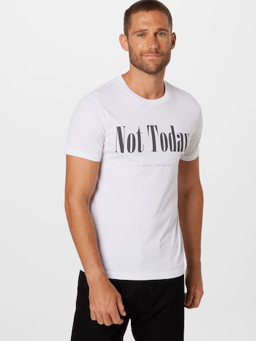 Maglietta 'Not Today' di EINSTEIN & NEWTON in bianco: frontale