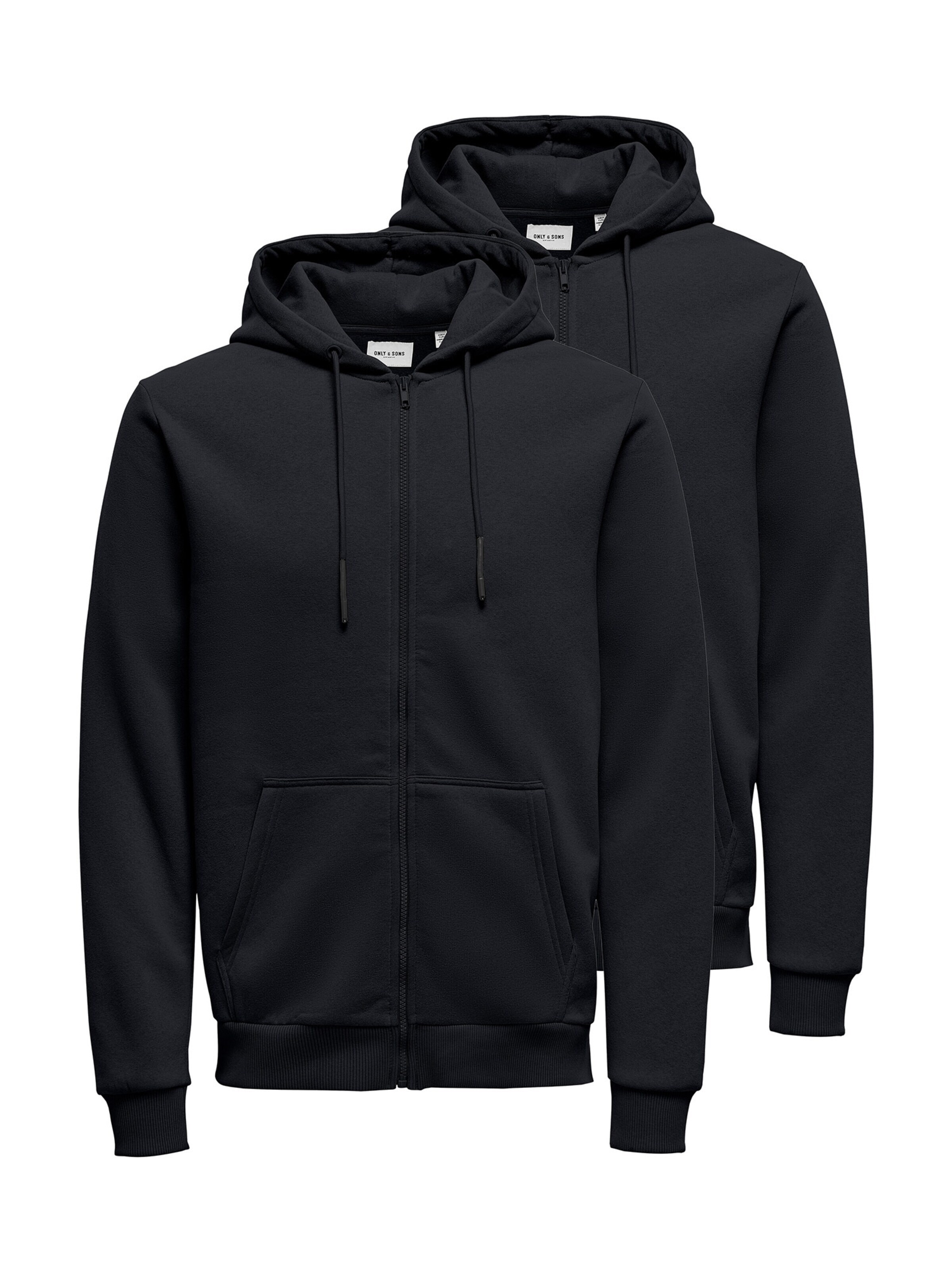 Only & Sons Sweatjacke 'Ceres'‌‌‌‌‌‌‌ in Blau: Vorderseite