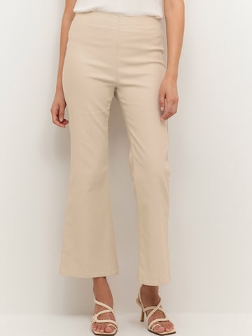 évasé Pantalon 'Tania' Cream en beige : devant