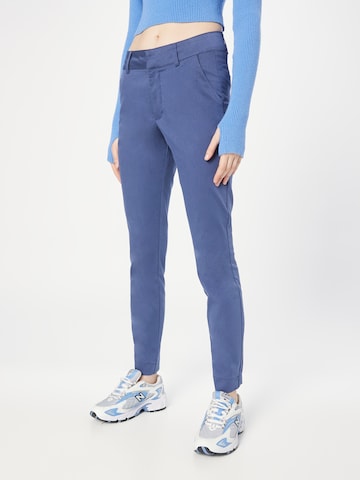 Kaffe Slim fit Chino Pants 'Lea' in Blue: front
