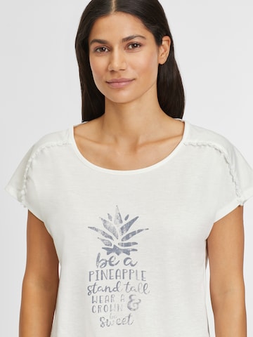 VIVANCE Kort pyjamas 'VD Pineapple' i blå