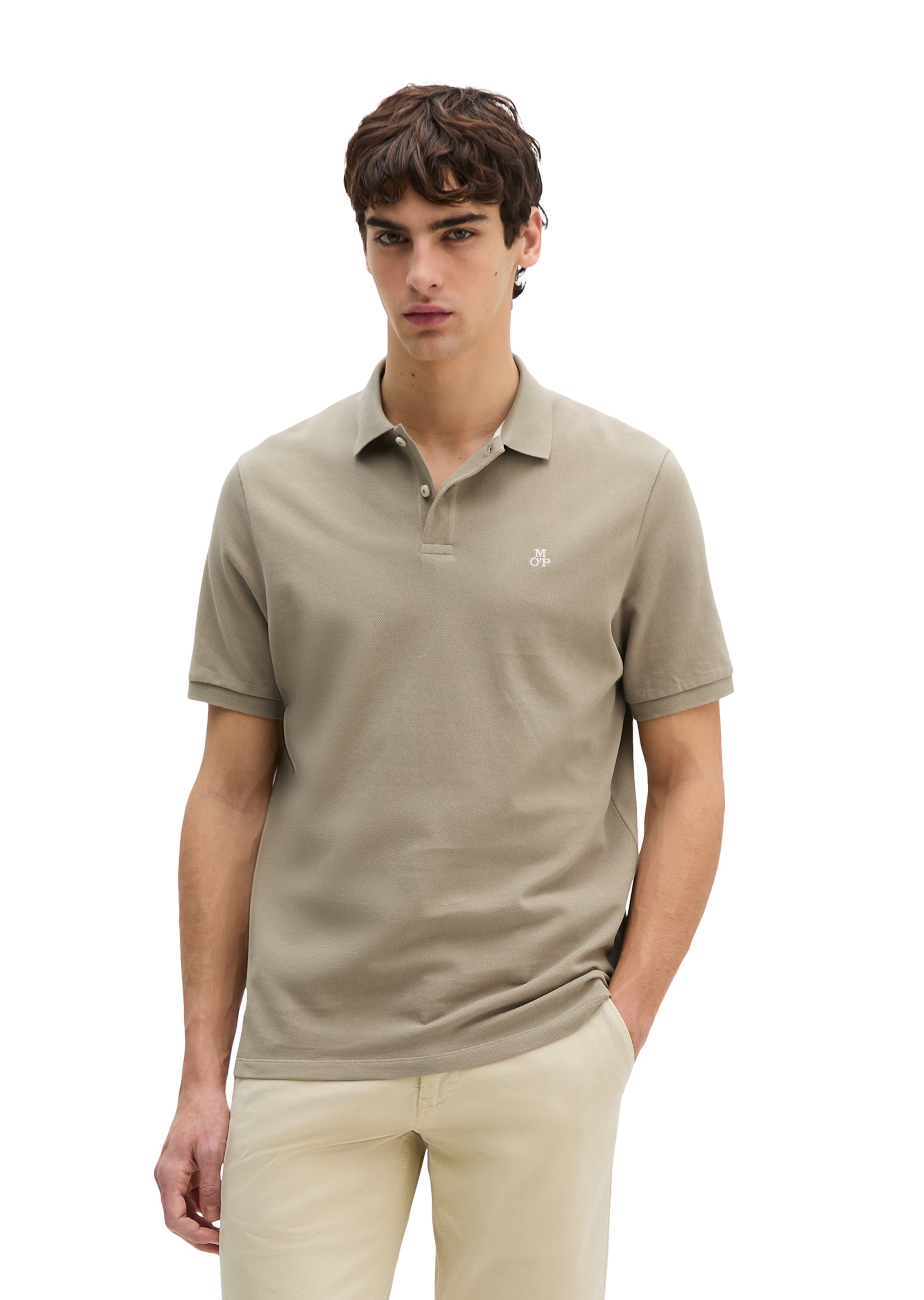 Marc O'Polo Shirt in Beige: front