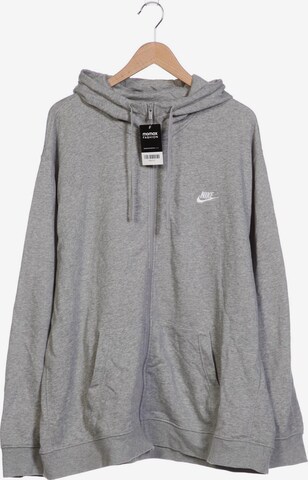 NIKE Sweatshirt & Zip-Up Hoodie in XXXL in Grey: front