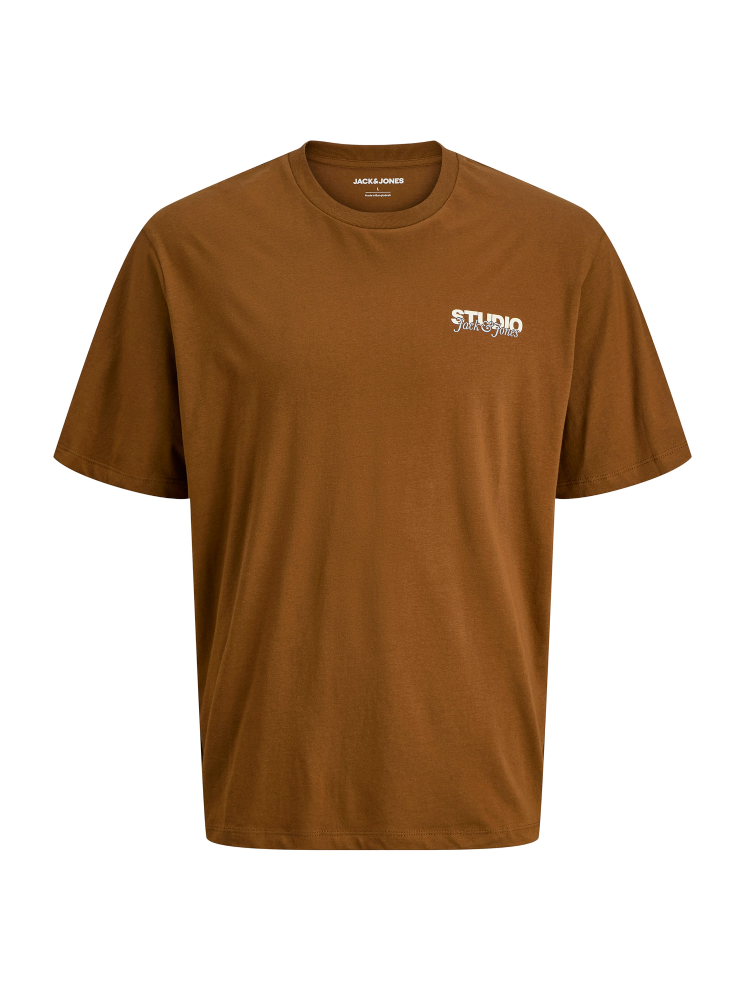 Jack & Jones Plus Tričko 'JJYUKI' - Hnedá: predná strana