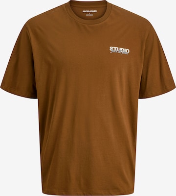 Jack & Jones Plus Paita 'JJYUKI' värissä ruskea: etupuoli