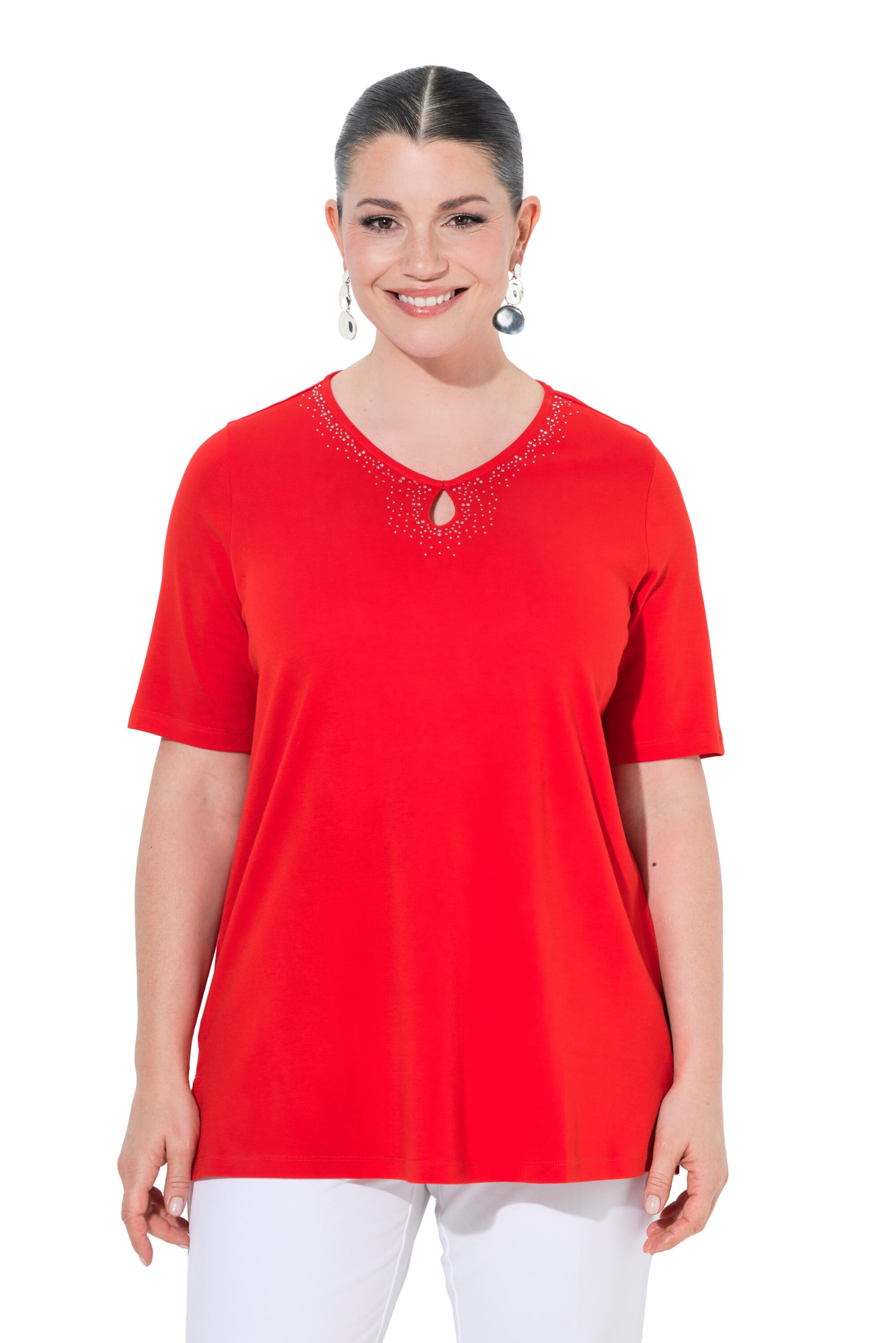 Ulla Popken Shirt in Red: front