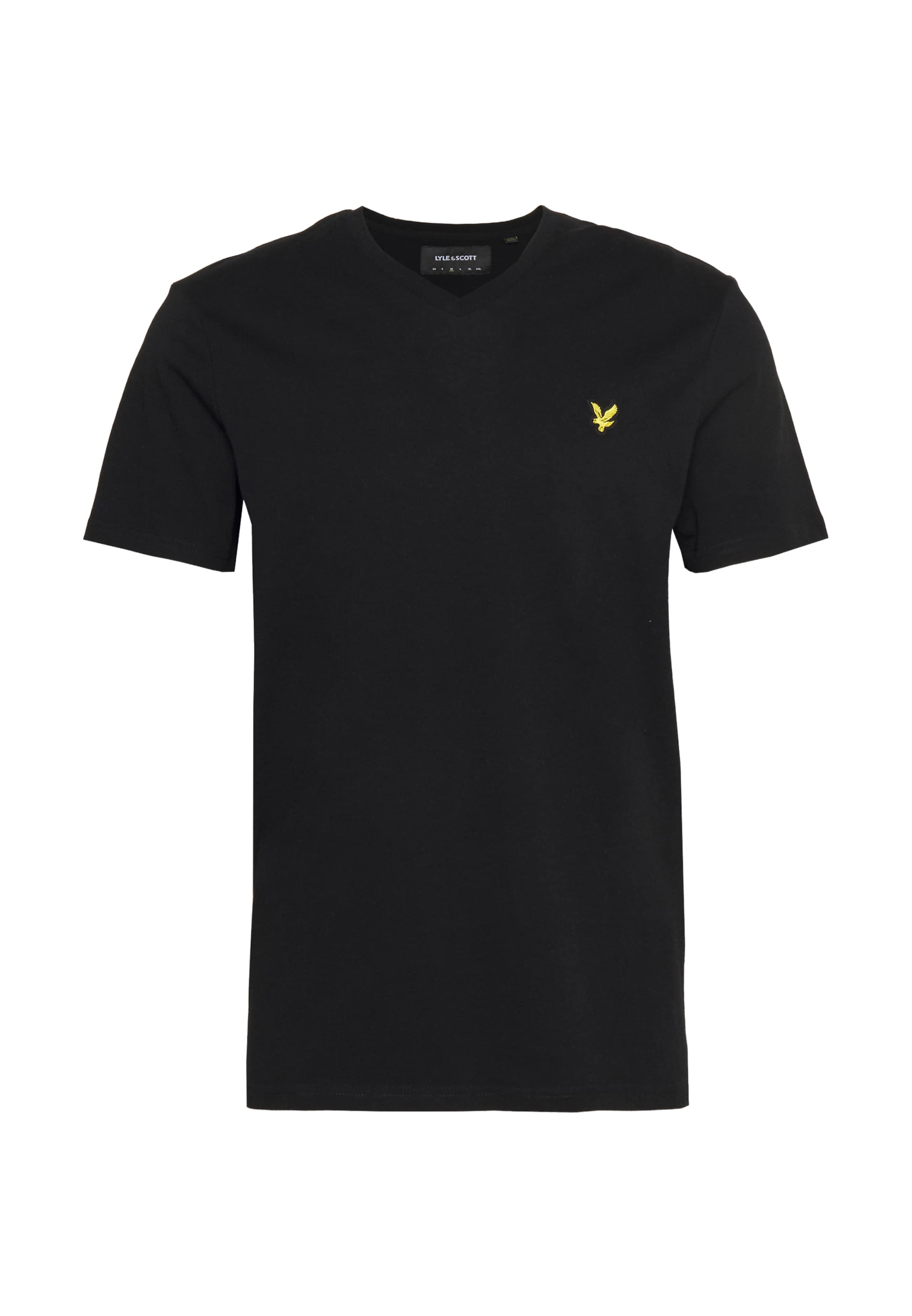 Lyle & Scott Μπλουζάκι σε μαύρο: μπροστά