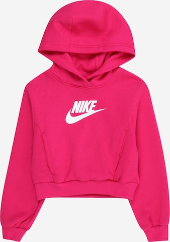 Nike Sportswear Sweatshirt 'CLUB FLEECE' in Rot: predná strana