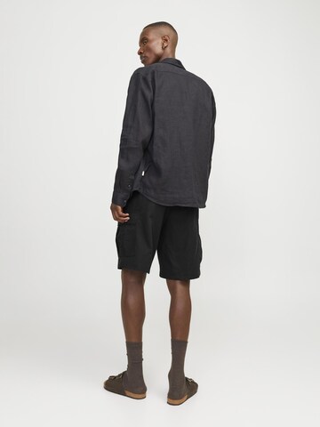 JACK & JONES regular Cargobukser i sort
