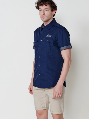 KOROSHI - Ajuste regular Camisa en azul