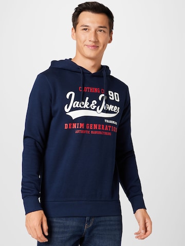 JACK & JONES Tréning póló - kék: elől