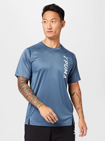 T-Shirt fonctionnel PUMA en bleu : devant