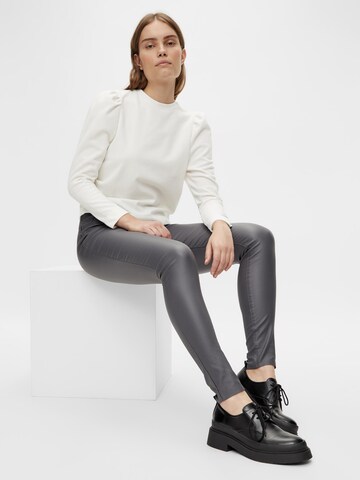 OBJECT Skinny Leggings 'Belle' in Grey