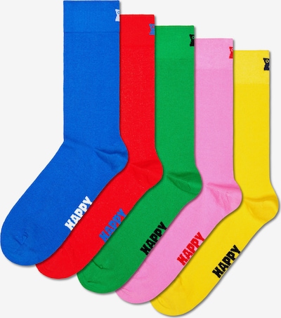 Happy Socks Socken in blau / gelb / grün / eosin / rot, Produktansicht