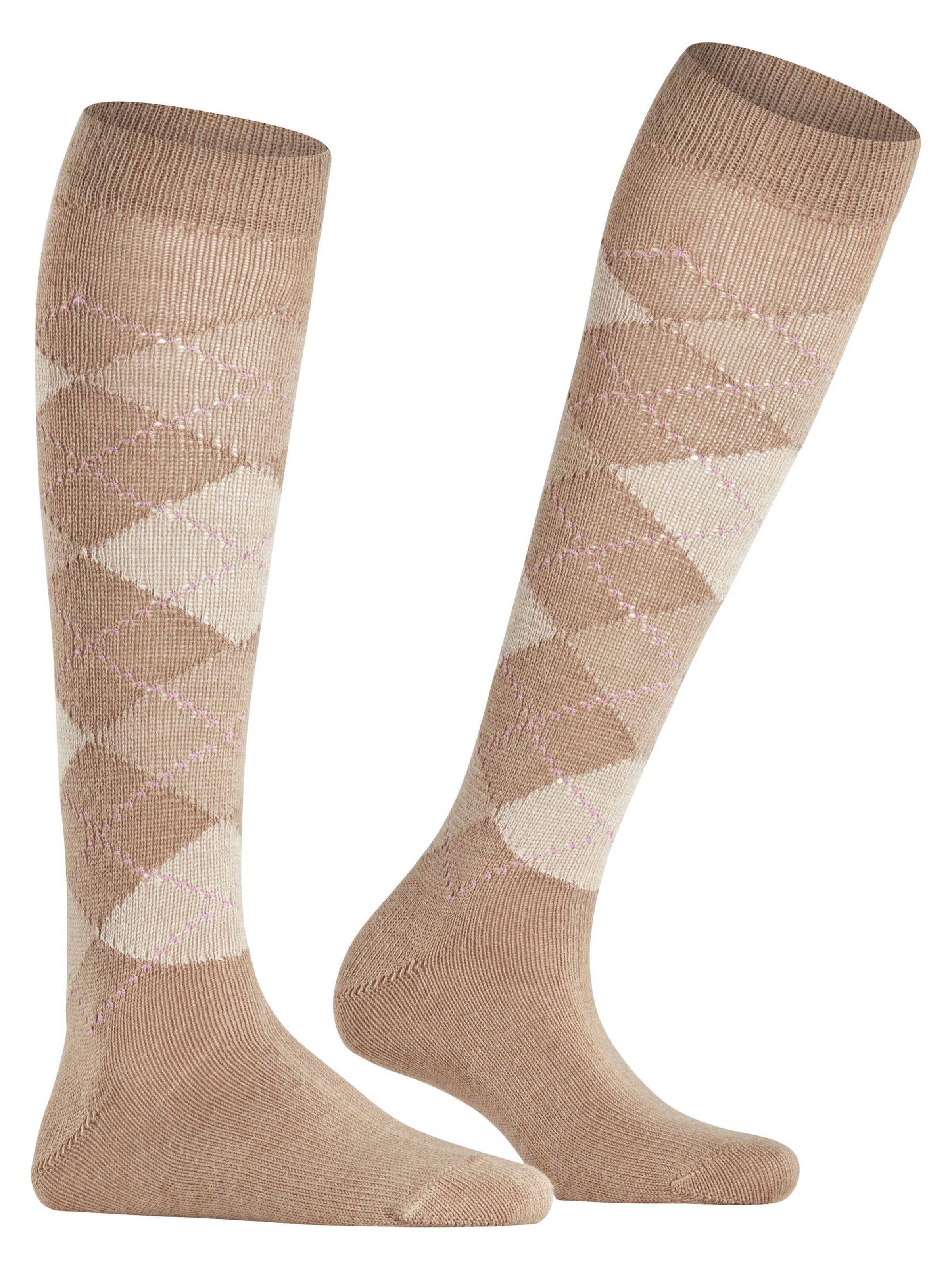 BURLINGTON Overknee Strümpfe 'Whitby'‌‌ in Gelb
