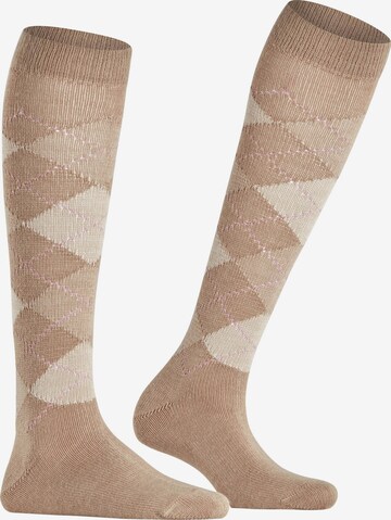 BURLINGTON Over the Knee Socks 'Whitby' in Yellow: front