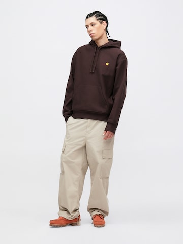 Carhartt WIP Sweatshirt 'American Script' in Brown