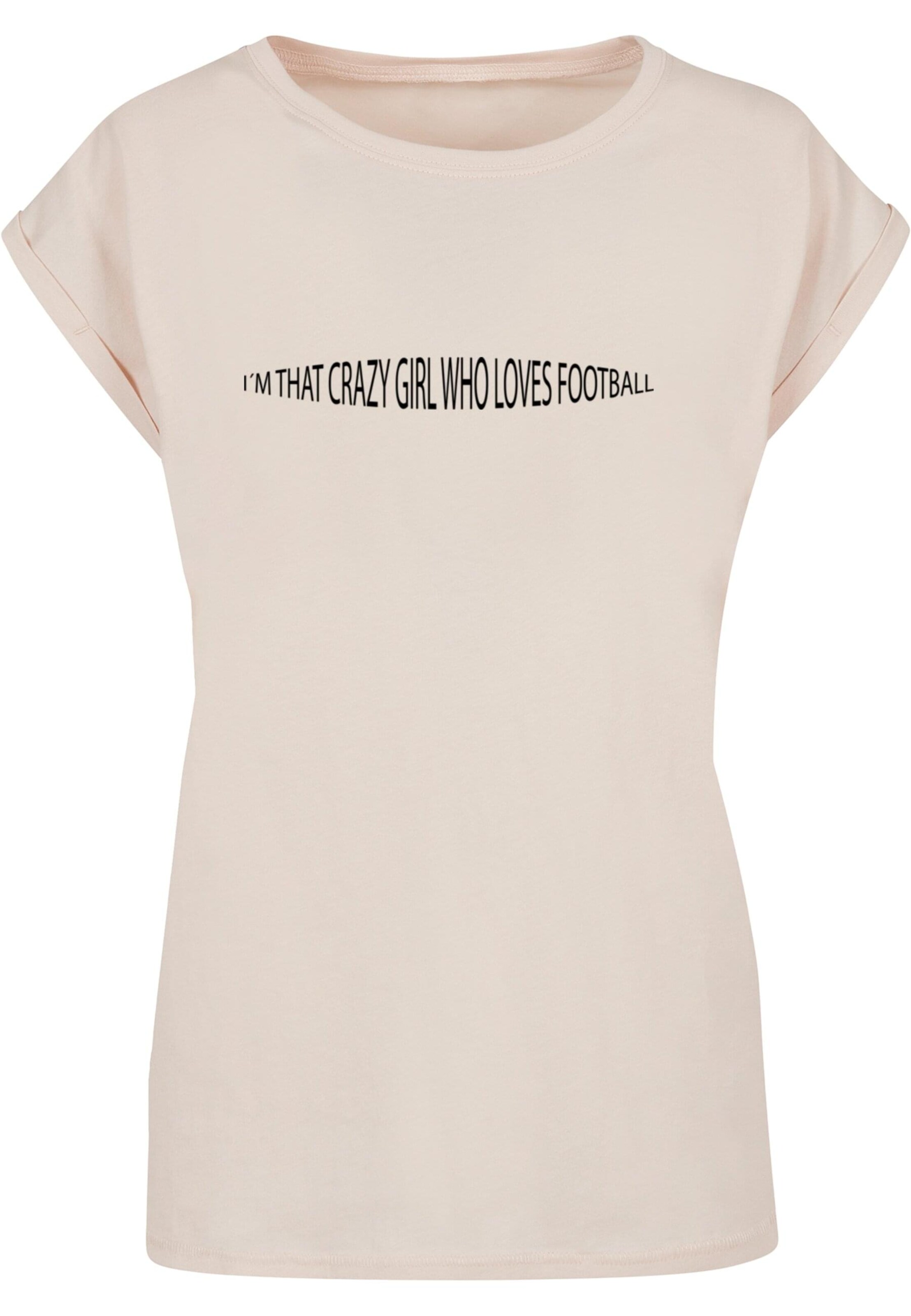 Maglietta 'Football Girl' di Merchcode in beige: frontale