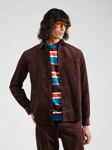 MELA Regular fit Button Up Shirt 'NIMIT' in Brown: front