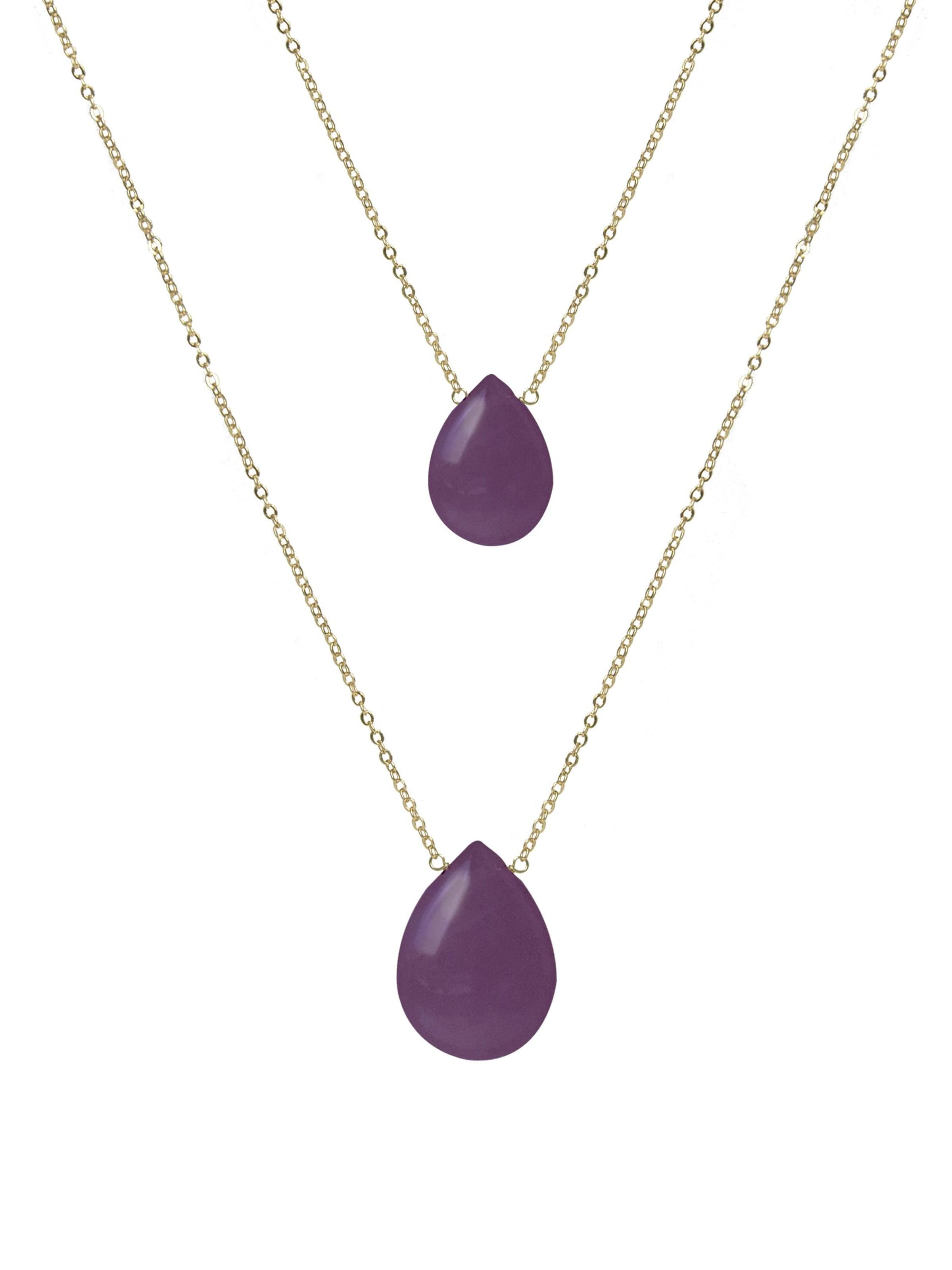 Luxenter Necklace 'Abelia' in Onesize in Purple, Item view