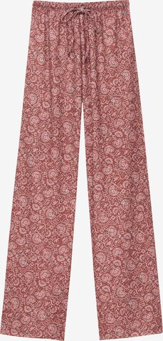 Pull&Bear Zvonové kalhoty Kalhoty – červená: přední strana
