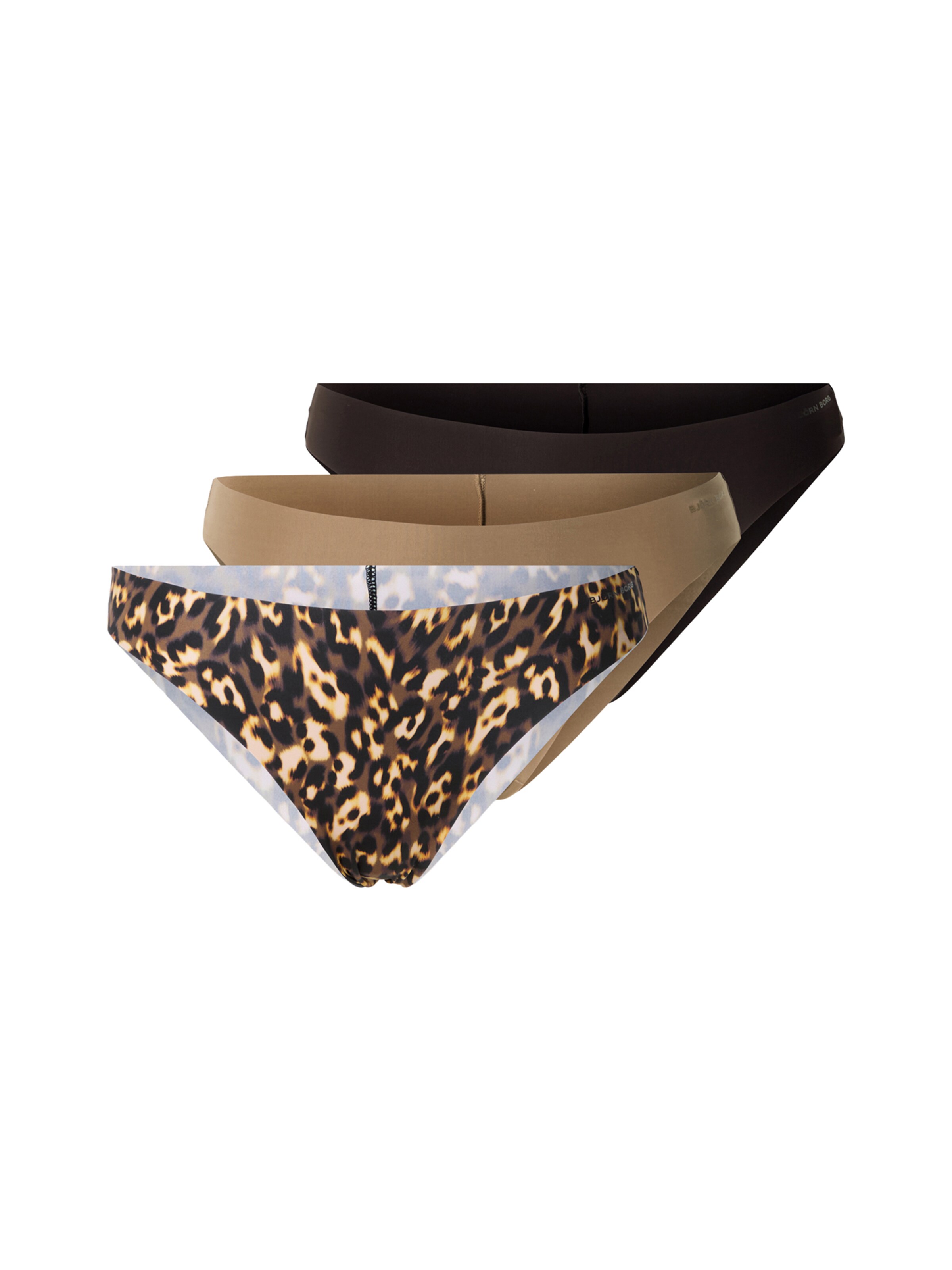 BJÖRN BORG Αθλητικό σλιπ σε καφέ: μπροστά