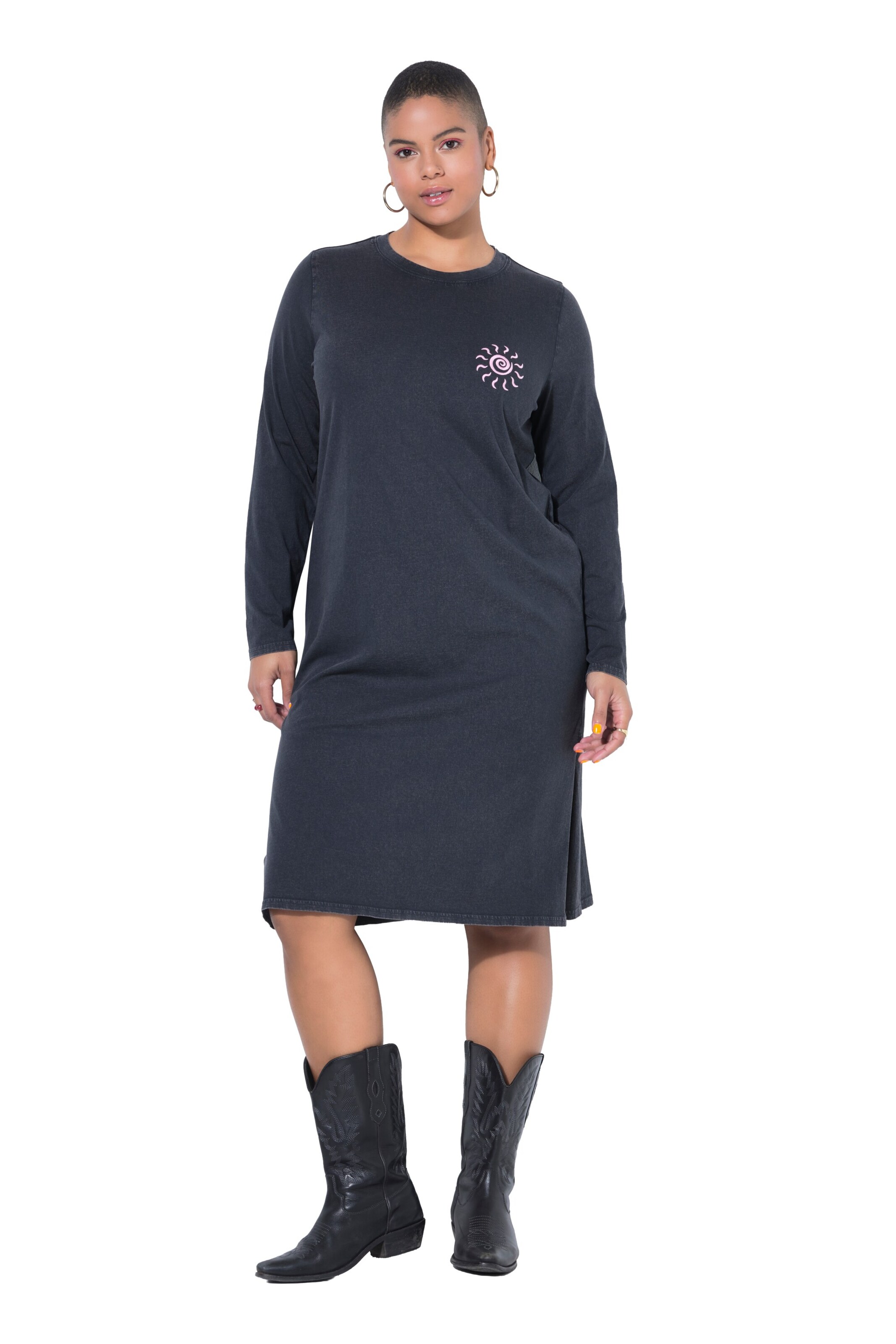 Studio Untold Jurk in Grijs: voorkant