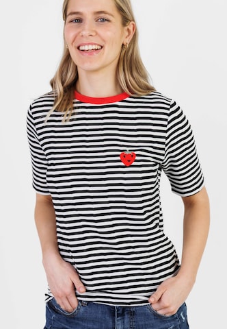 Kleinigkeit Shirt 'Fru' in Zwart