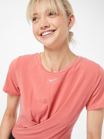 Tricou funcțional 'One Luxe' de la NIKE pe roz