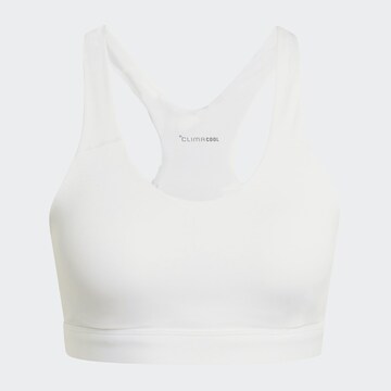 ADIDAS PERFORMANCE High Support Sports Bra in White: front