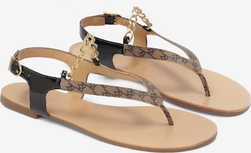 Kazar T-Bar Sandals in Black