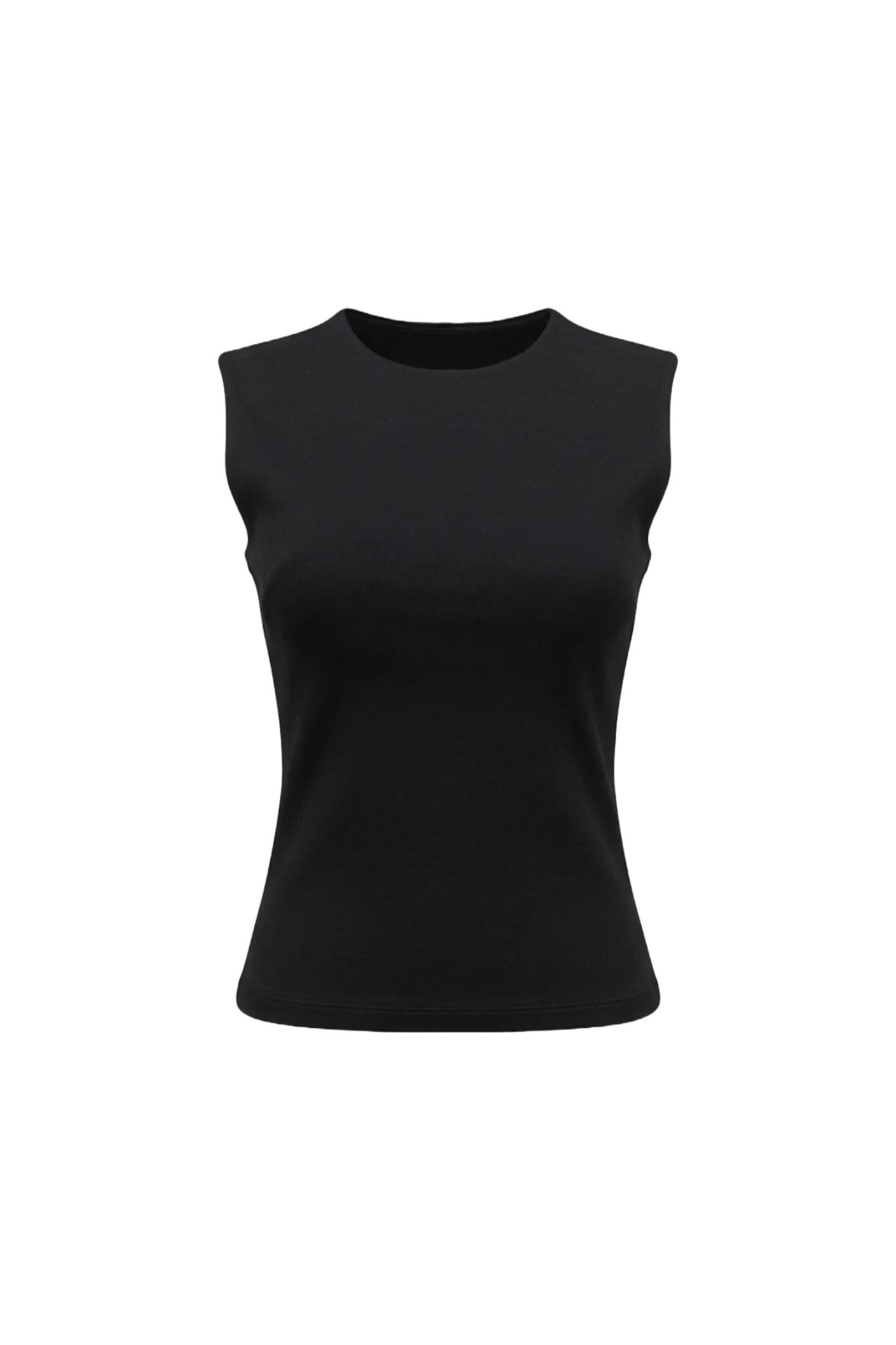No Matter What Top in Zwart: voorkant