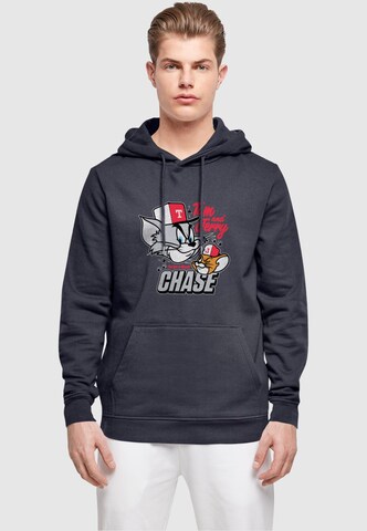 Sweat-shirt 'Tom And Jerry - Chase' ABSOLUTE CULT en bleu : devant