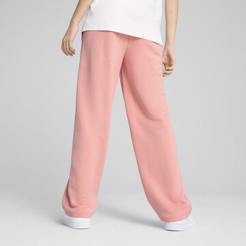 Loosefit Pantalon de sport 'ESS No. 1' PUMA en rose