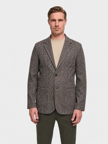Zuitable Slim fit Suit Jacket 'DiFab' in Brown: front