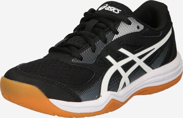 Scarpa sportiva 'Upcourt 5 GS' di ASICS in nero: frontale