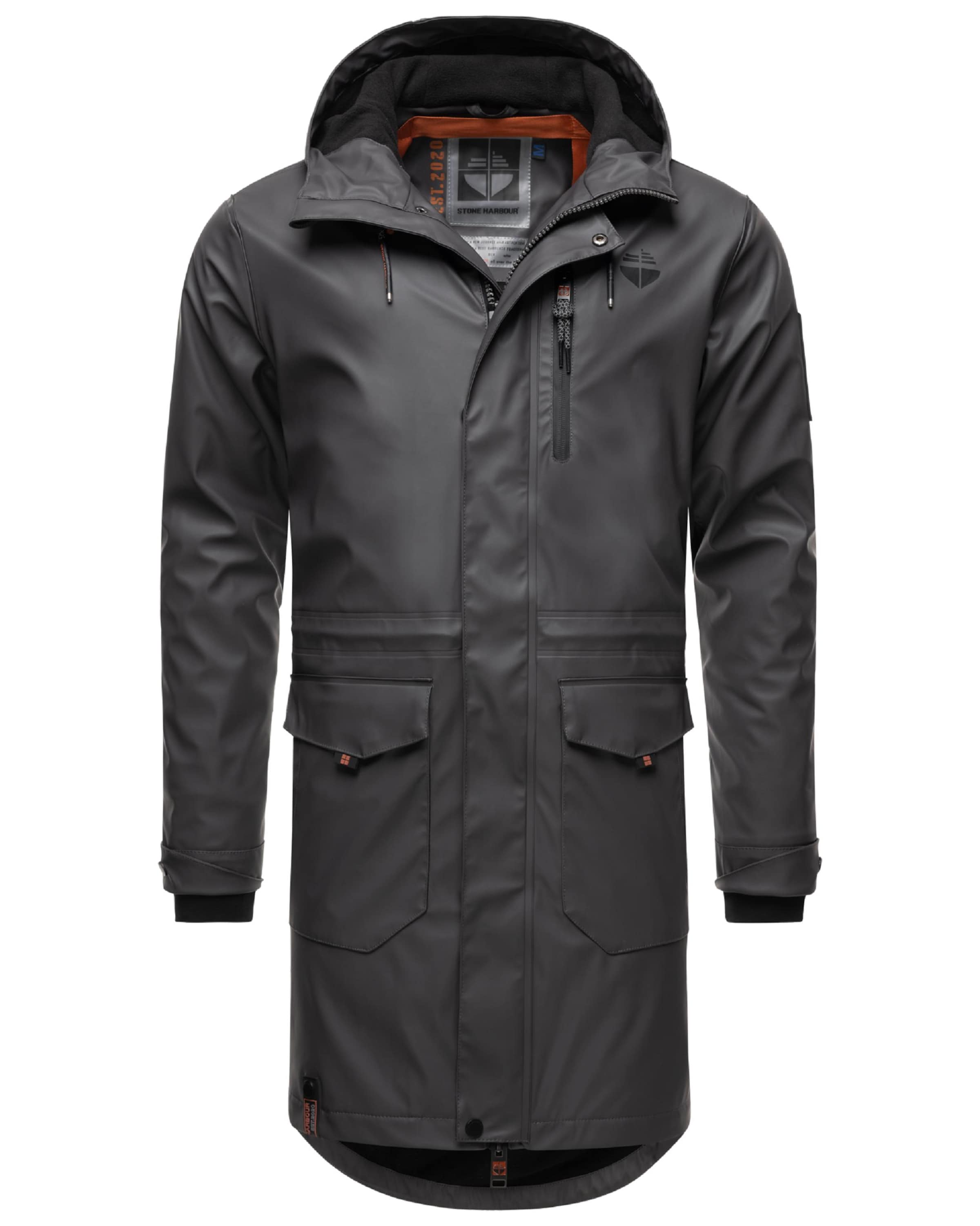 STONE HARBOUR Prechodný kabát 'Verdaan' - Sivá