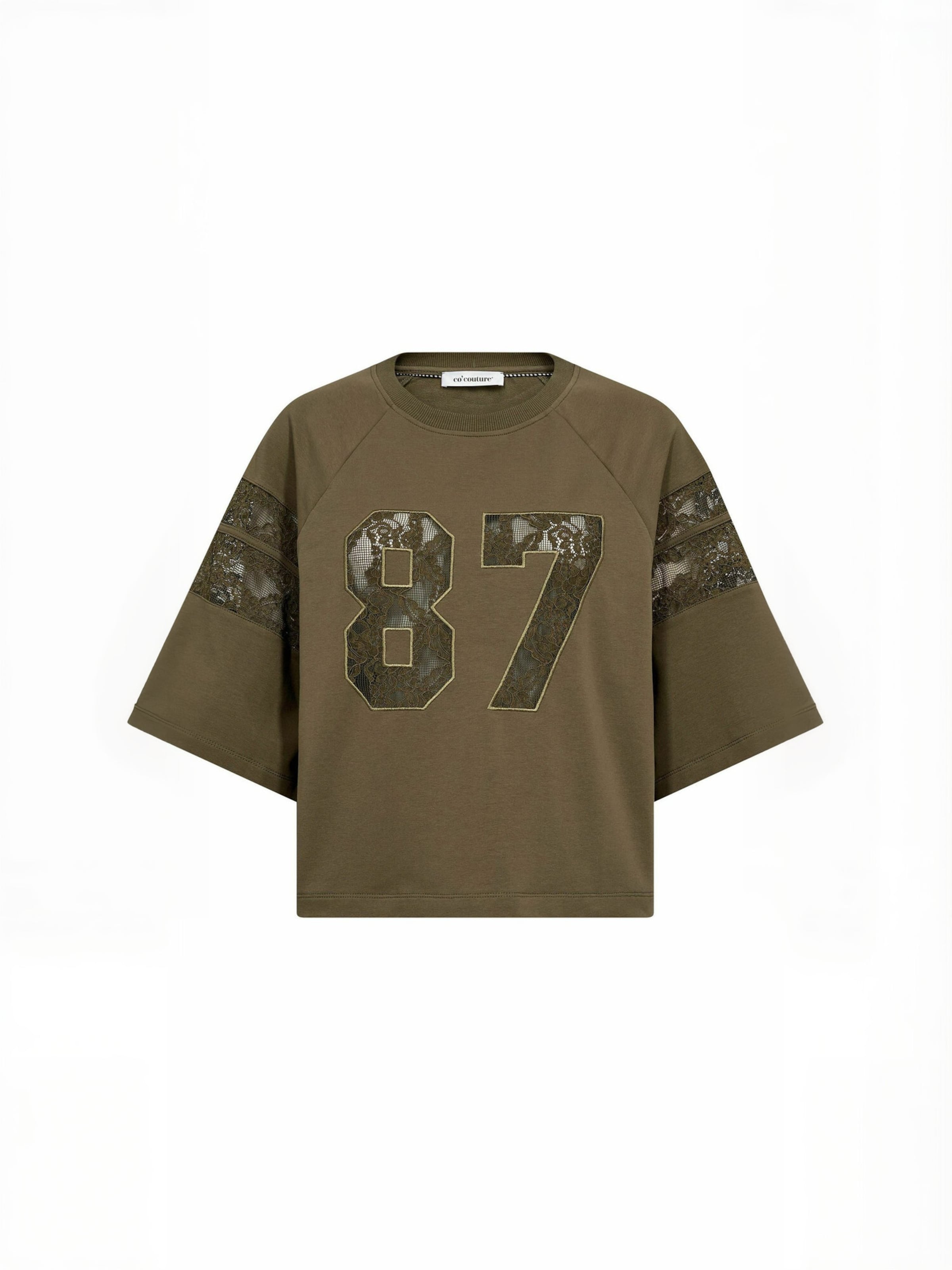 Haut ' Ely ' co'couture en vert : devant