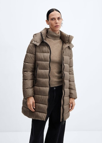 MANGO Winterjacke 'BEGO' in Braun: predná strana