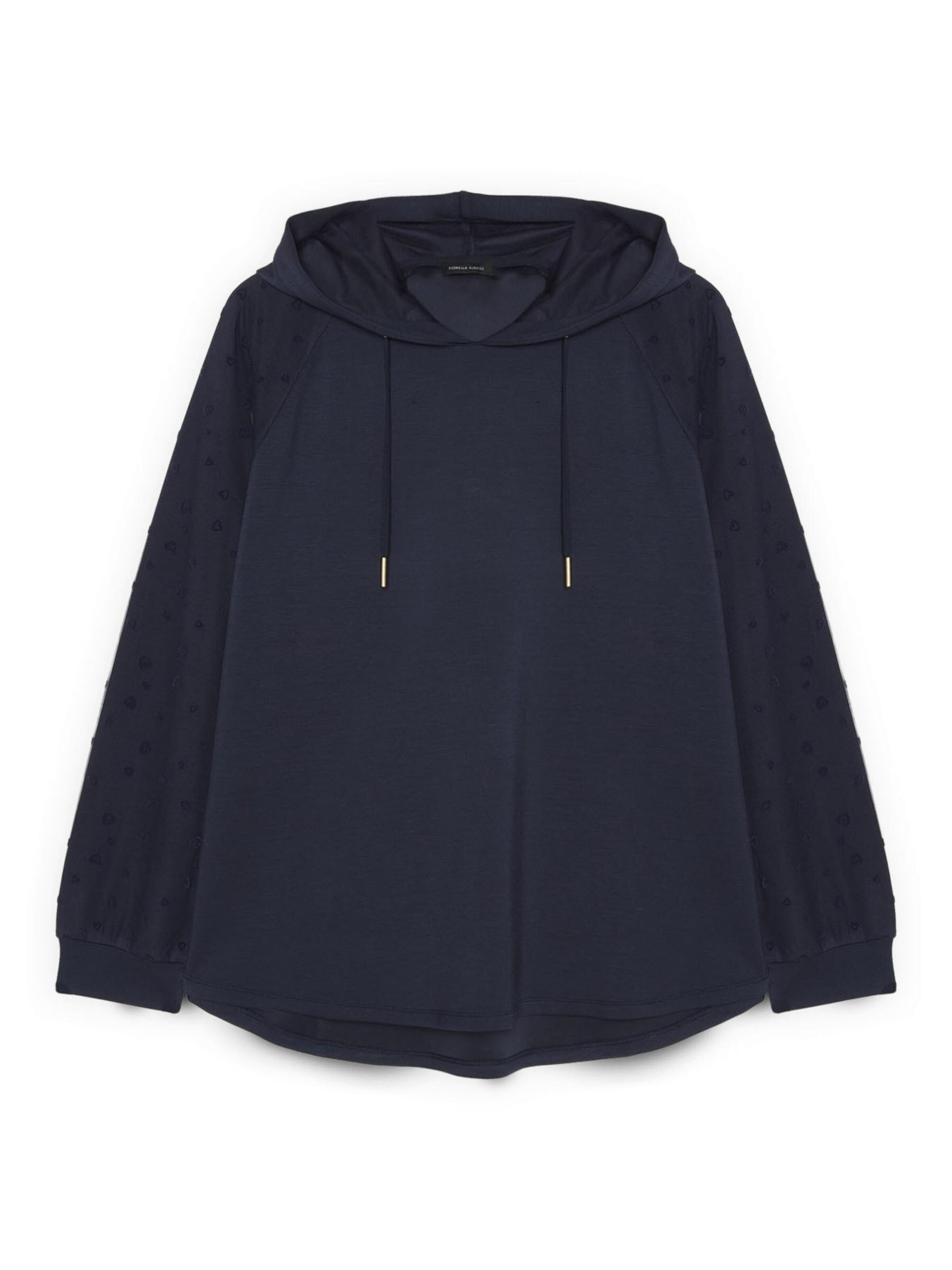 Felpa di Fiorella Rubino in blu: frontale