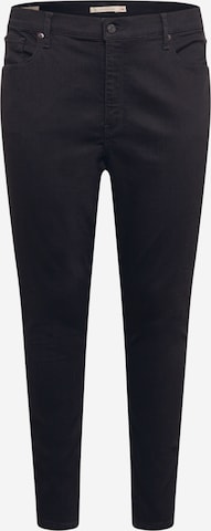 Levi's® Plus Skinny Jeans 'Mile High Super Skinny' in Black: front