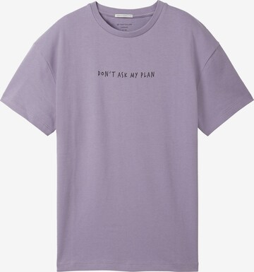 purpurinė TOM TAILOR Marškinėliai: priekis