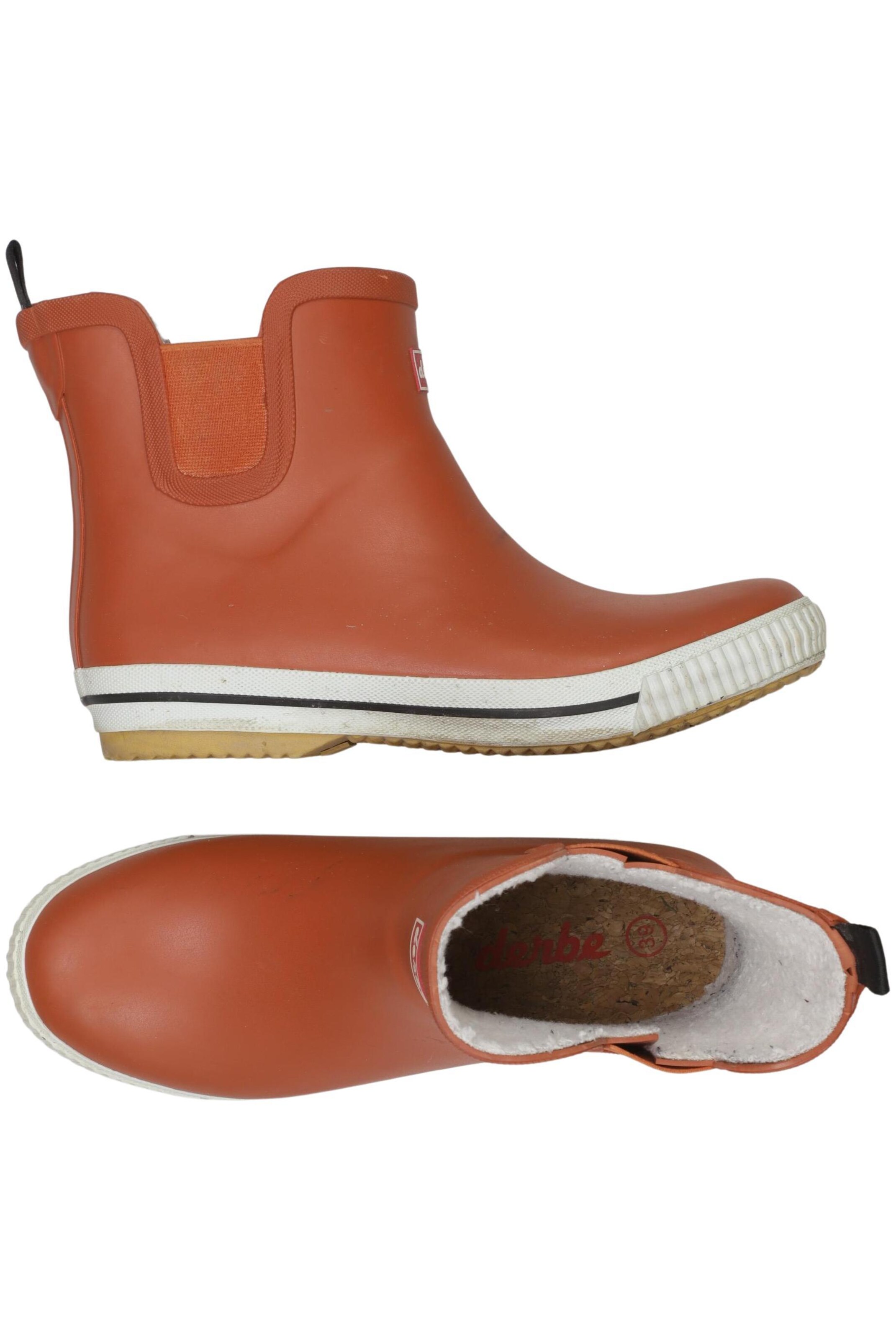 Derbe Stiefelette 39 in Orange: Vorderseite