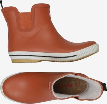 Derbe Stiefelette 39 in Orange: Vorderseite