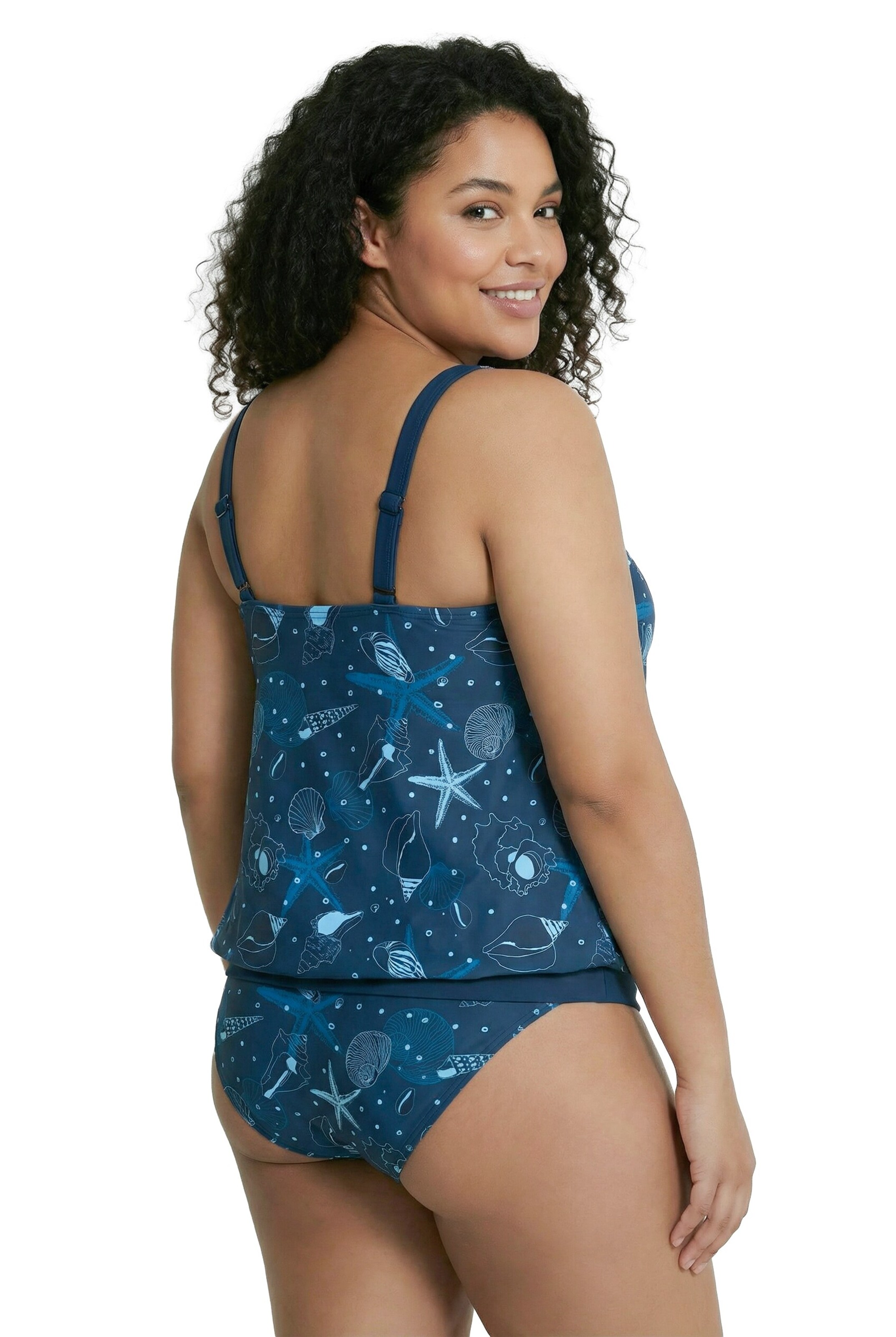 Ulla Popken Bandeau BH in Blauw