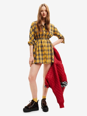 Desigual Shirt Dress 'Verona' in Yellow