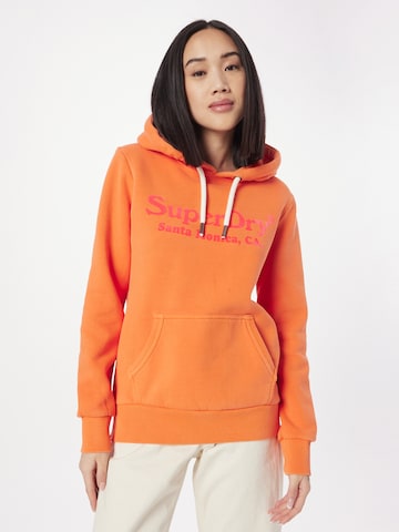 Superdry Sweatshirt in Oranje: voorkant