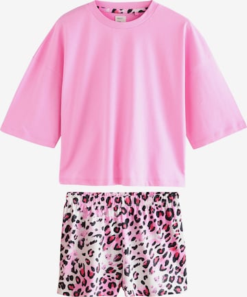 Next Pyjamashortsit värissä vaaleanpunainen: etupuoli