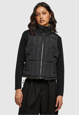 Urban Classics Bodywarmer 'Reversible' in Zwart: voorkant