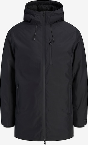 Jack & Jones Plus Between-seasons parka 'JJSage' in Black: front